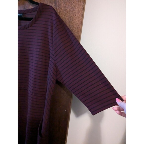 Lane Bryant 22/24 Striped Half Sleeve Dress - Picture 2 of 7